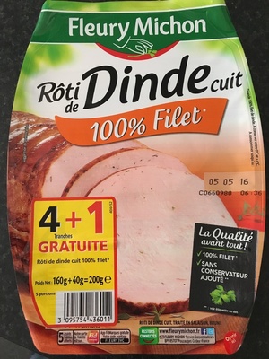 Rôti de dinde cuit 100% fillet - Product - fr