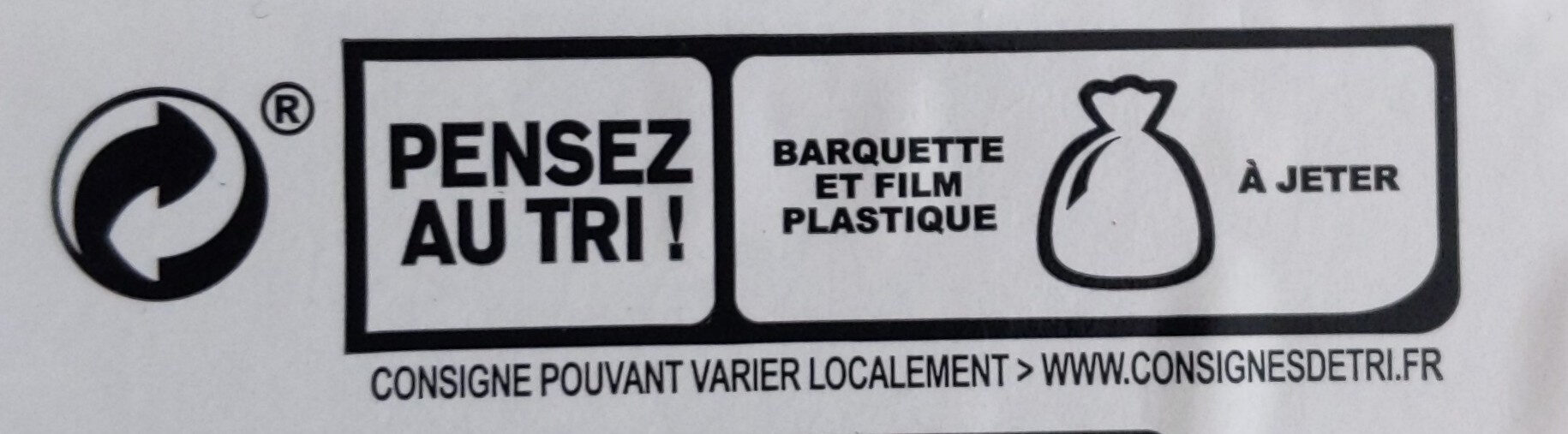 Blanc de Poulet - Rôti à la Broche - Instrucciones de reciclaje y/o información de embalaje - fr