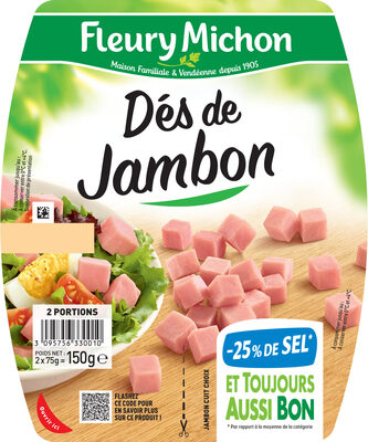 Dés de Jambon -25% de Sel* - نتاج - fr