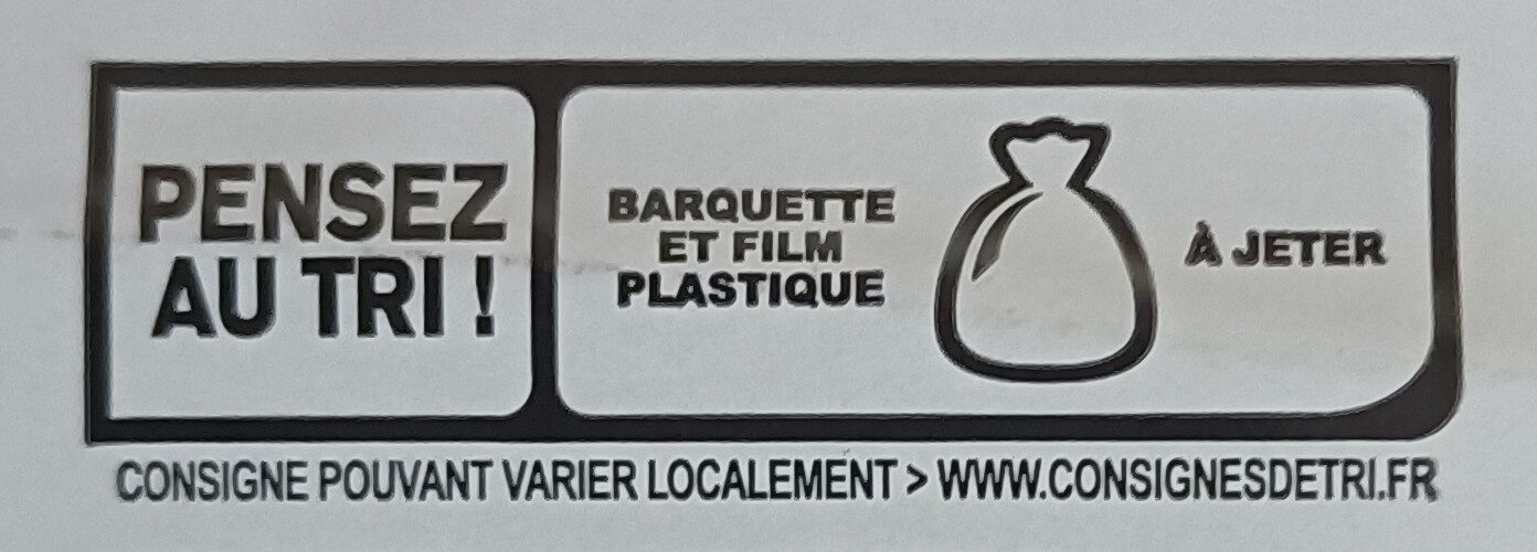 Roti de poulet cuit Halal - Recyclinginstructies en / of verpakkingsinformatie - fr