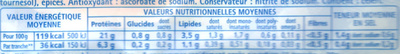 Le Tranché Fin Torchon (-25% de sel) - Nutrition facts - fr