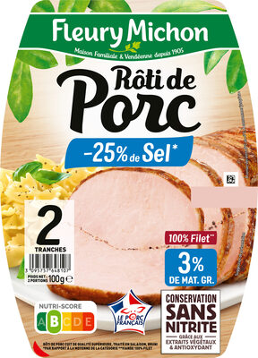 Rôti de Porc - 25% de Sel* - Product - fr