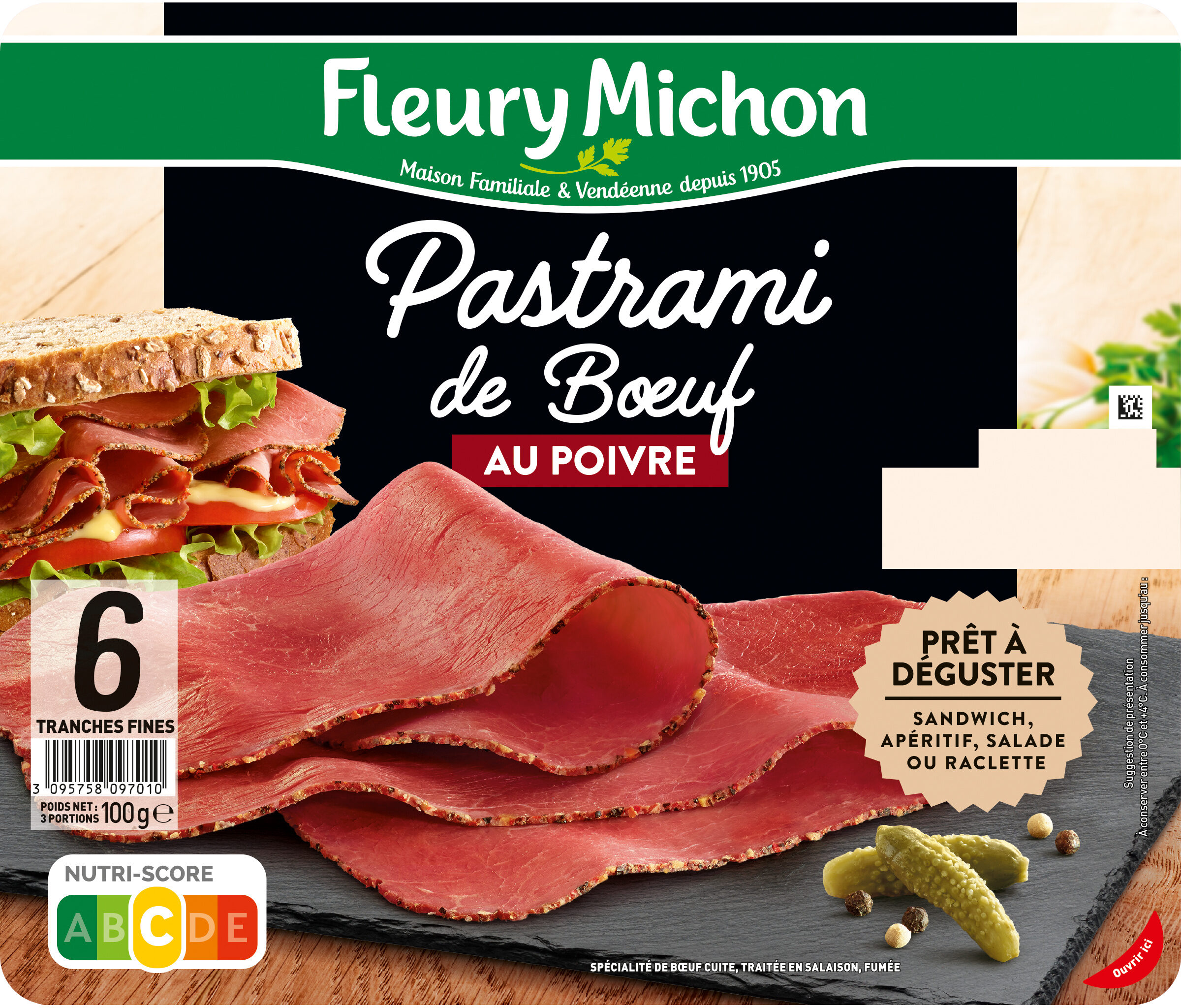 Pastrami de Boeuf - au Poivre - Product - fr