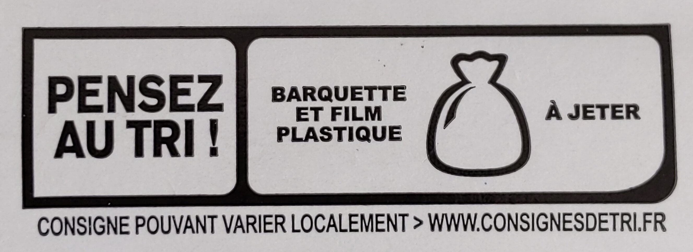 Rôti de Porc - Label Rouge - Instruction de recyclage et/ou informations d'emballage