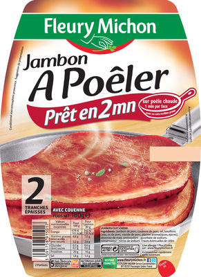 Le Jambon - à Poêler - Información nutricional - fr