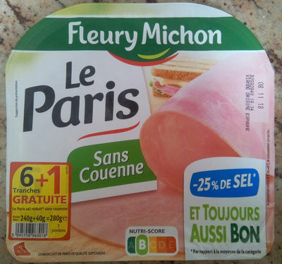 Jambon le paris -25% de sel (6+1 gratuite) - Product - fr