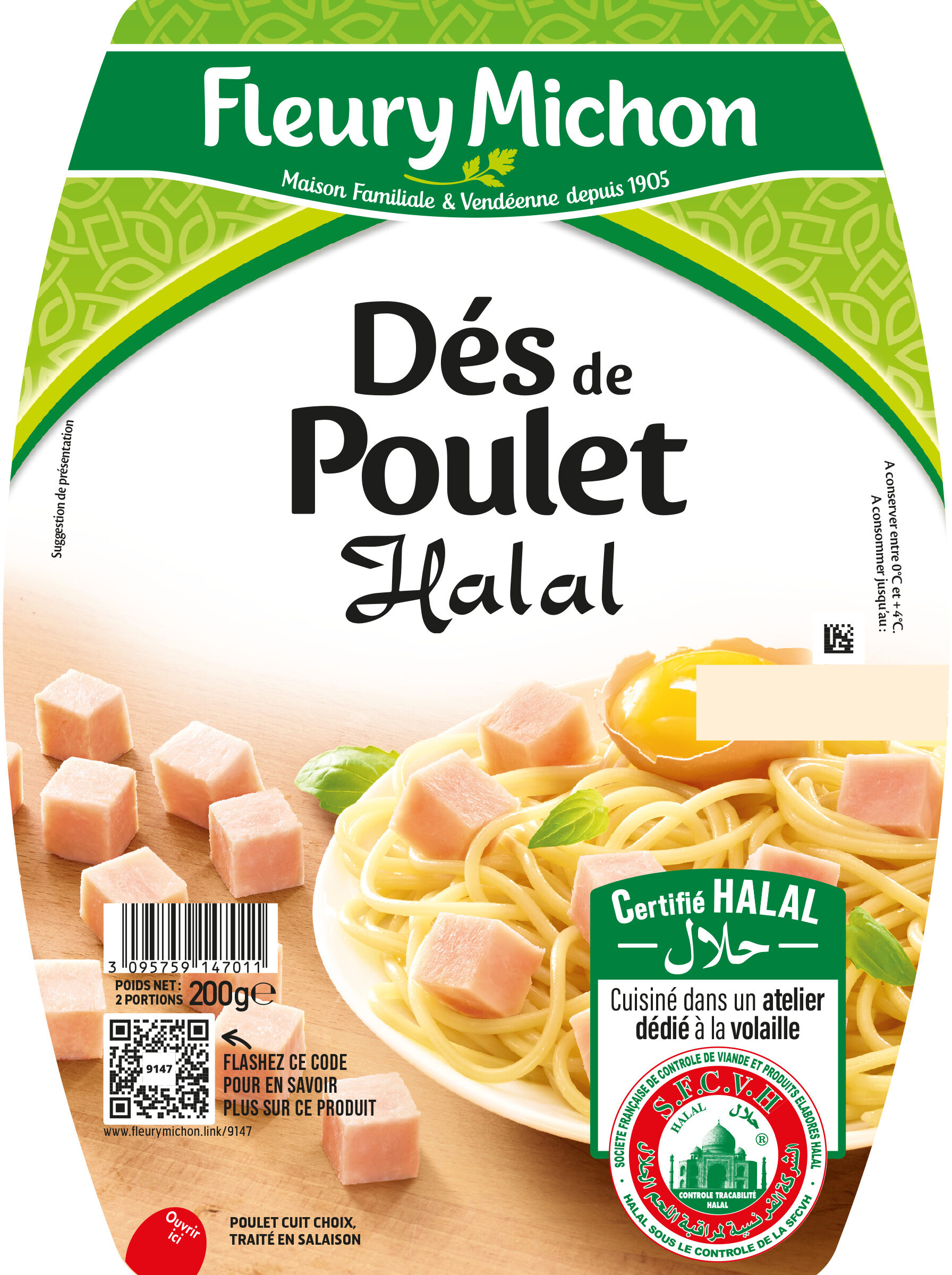 Dés de Poulet - Halal - Prodotto - fr