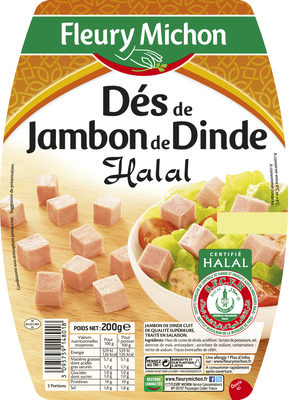 Dés de jambon de dinde Halal - Product - fr