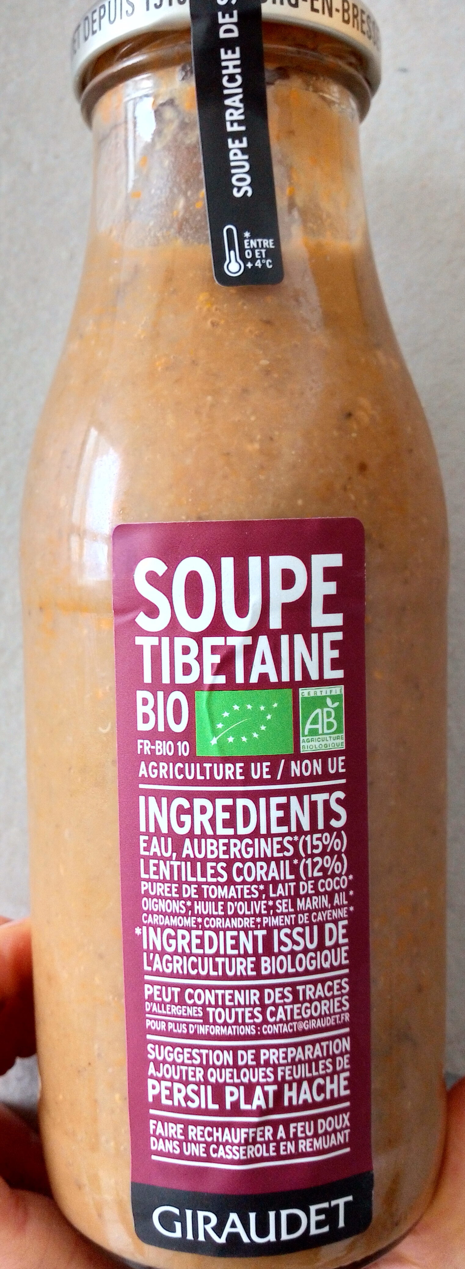 Soupe Tibétaine Bio - Produit