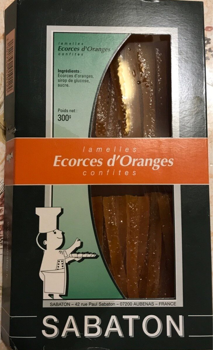 Lamelles d'écorces d'oranges confites - Product - fr