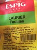 Laurier feuille - Product