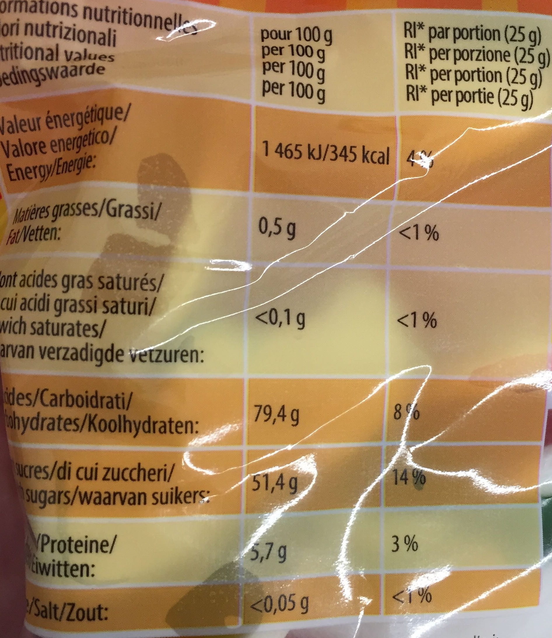 Safari Mix - Confiserie gélifiée fantaisie - Nutrition facts - fr
