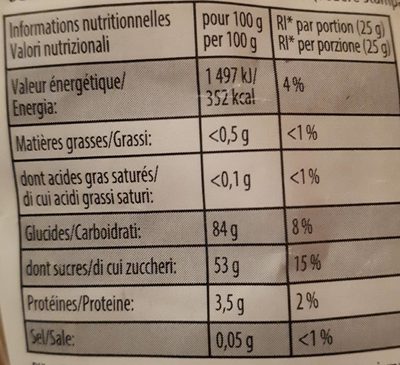 Dragolo 2kg - Nutrition facts - fr