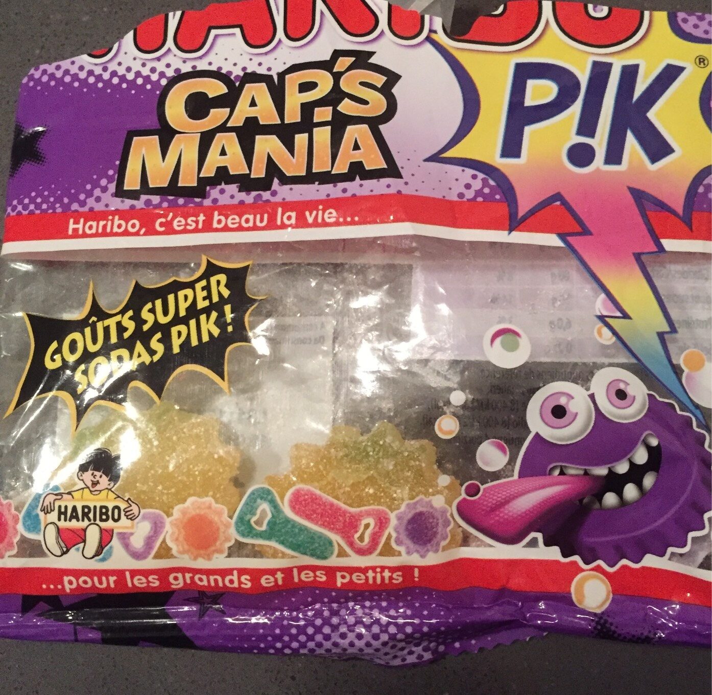 Bonbons Cap's Mania Pik Haribo 100GR - Produit