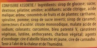 Bonbons - Ingredienti - fr