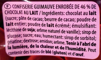 Chamallows Choco - Ingrédients