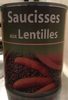 Saucisses aux Lentilles - Produit