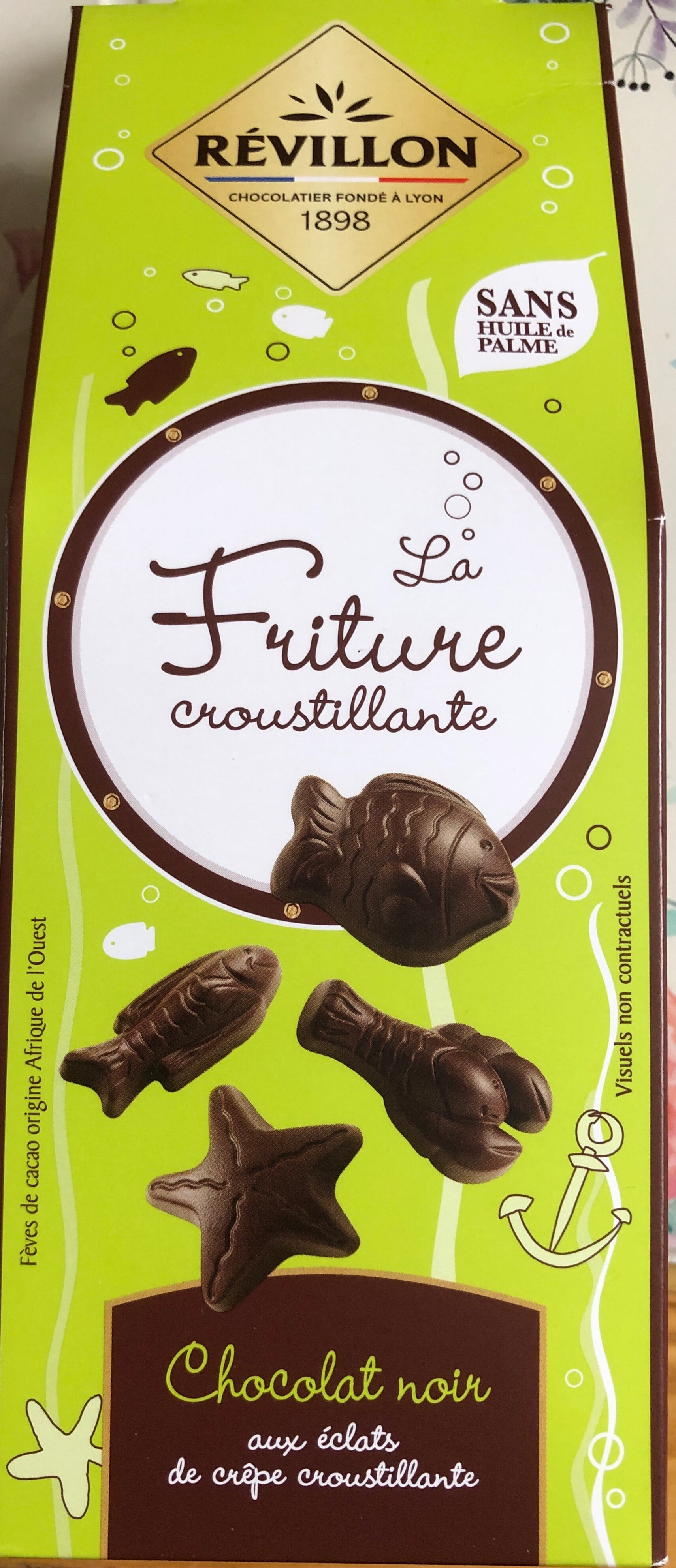 La Friture croustillante chocolat noir - Révillon - 190 g