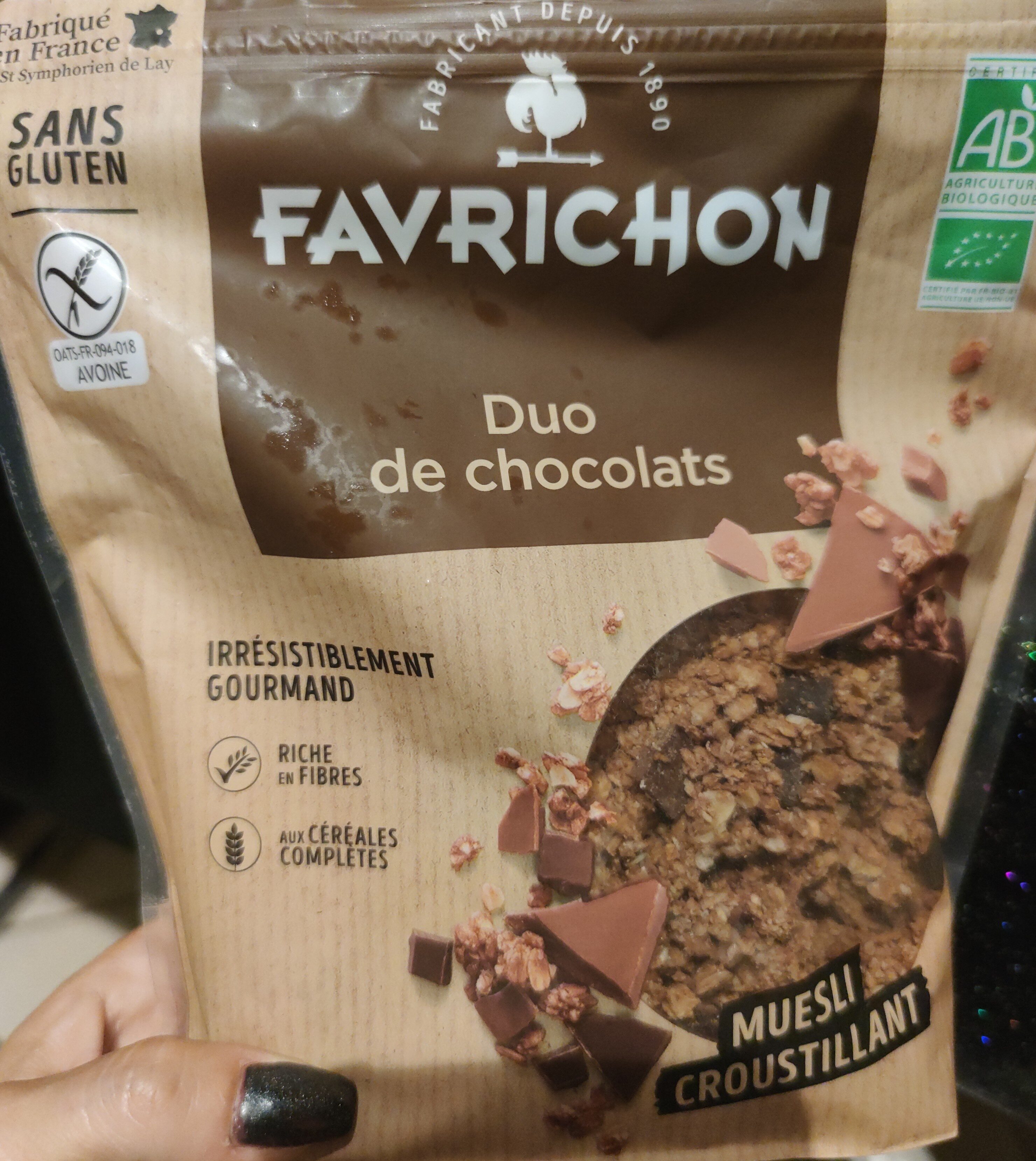 Muesli croustillant - duo de chocolats - Ingredients - fr