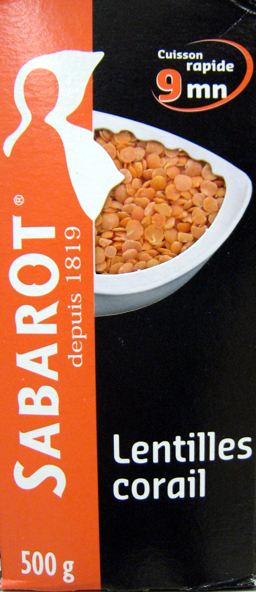 Sabarot Lentille Corail Chaperon Rouge 500 Gr - Product - fr