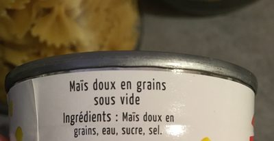 Mais doux maingourd - Ingredients - fr