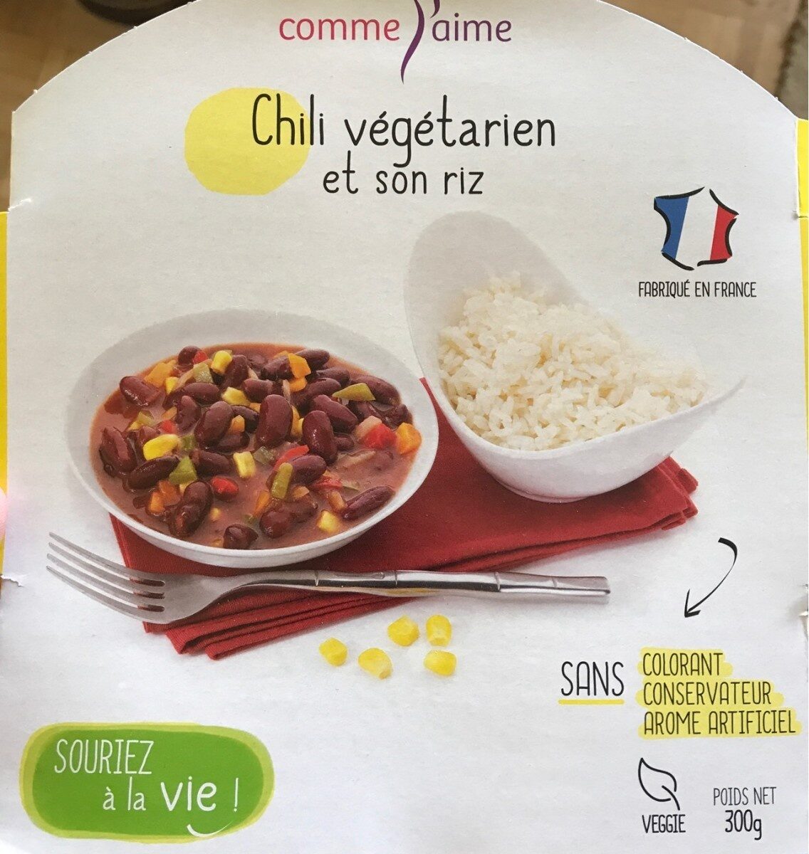 Chili végétarien et son riz - Produkt - fr