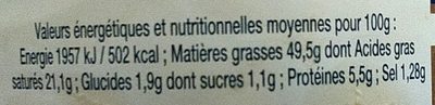 Bloc Foie Gras De Canard Igp Sud Ouest - Nutrition facts - fr