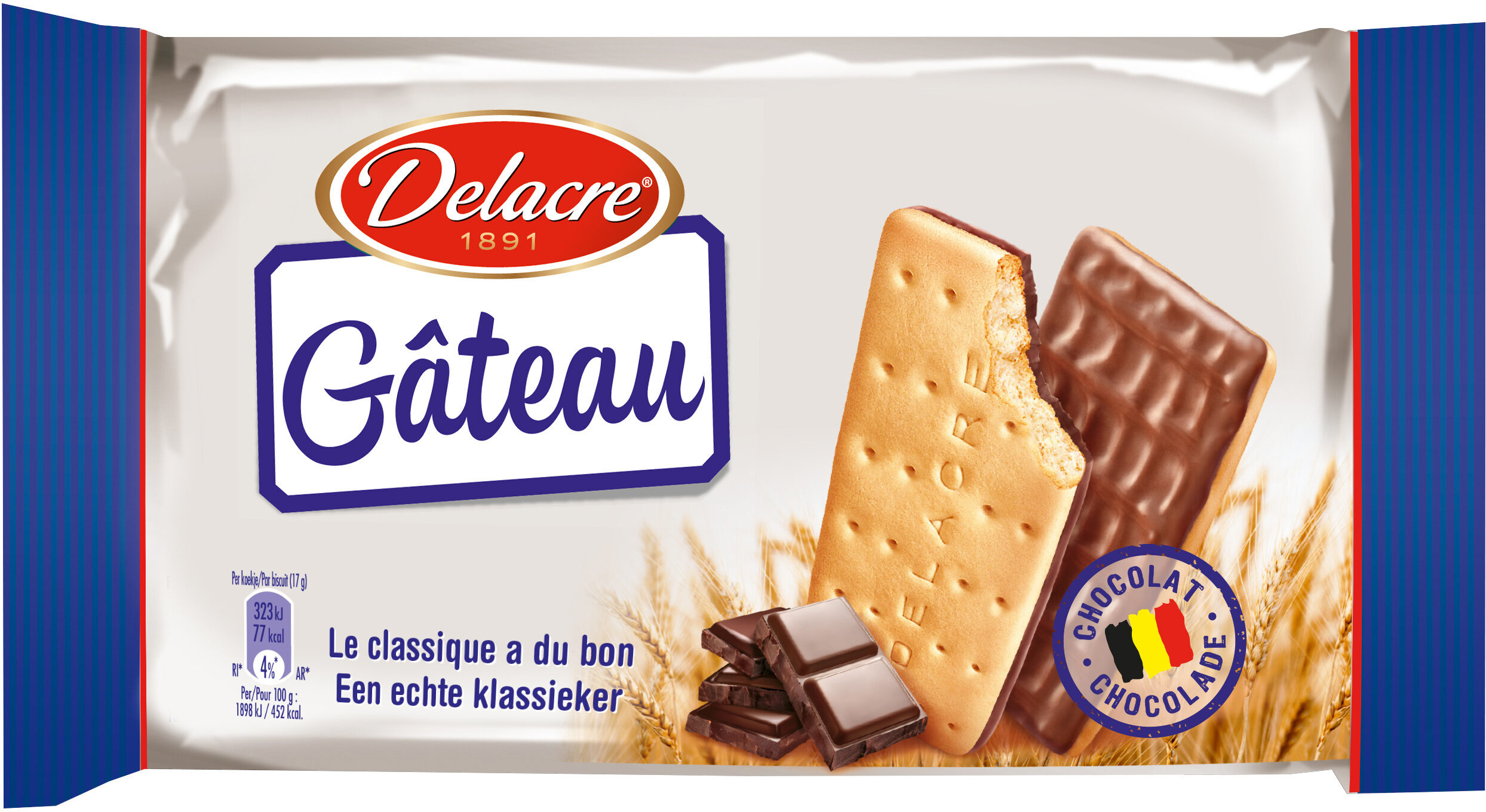 Delacre Gâteau Chocolat - 200g - Produit
