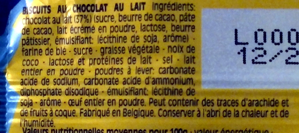 Delichoc tablette chocolat lait pocket - Ingredients - fr