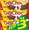 Delichoc tablette chocolat noir lot 3x150g (450g) - Product