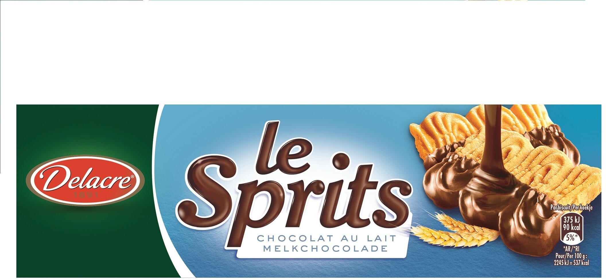 Biscuits Delacre Sprits Chocolat au lait - 200g - Produit