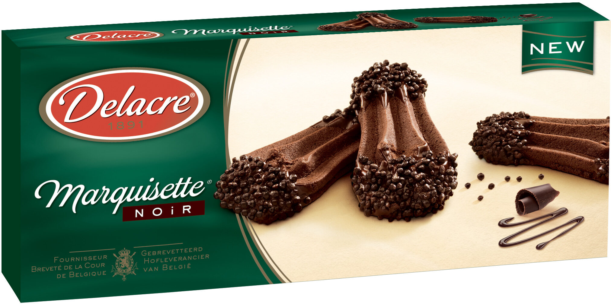 Delacre marquisettes biscuits chocolat noir - Produit