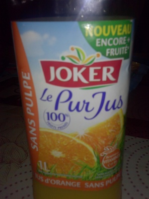 100% pur jus d'orange sans pulpe - Product - fr