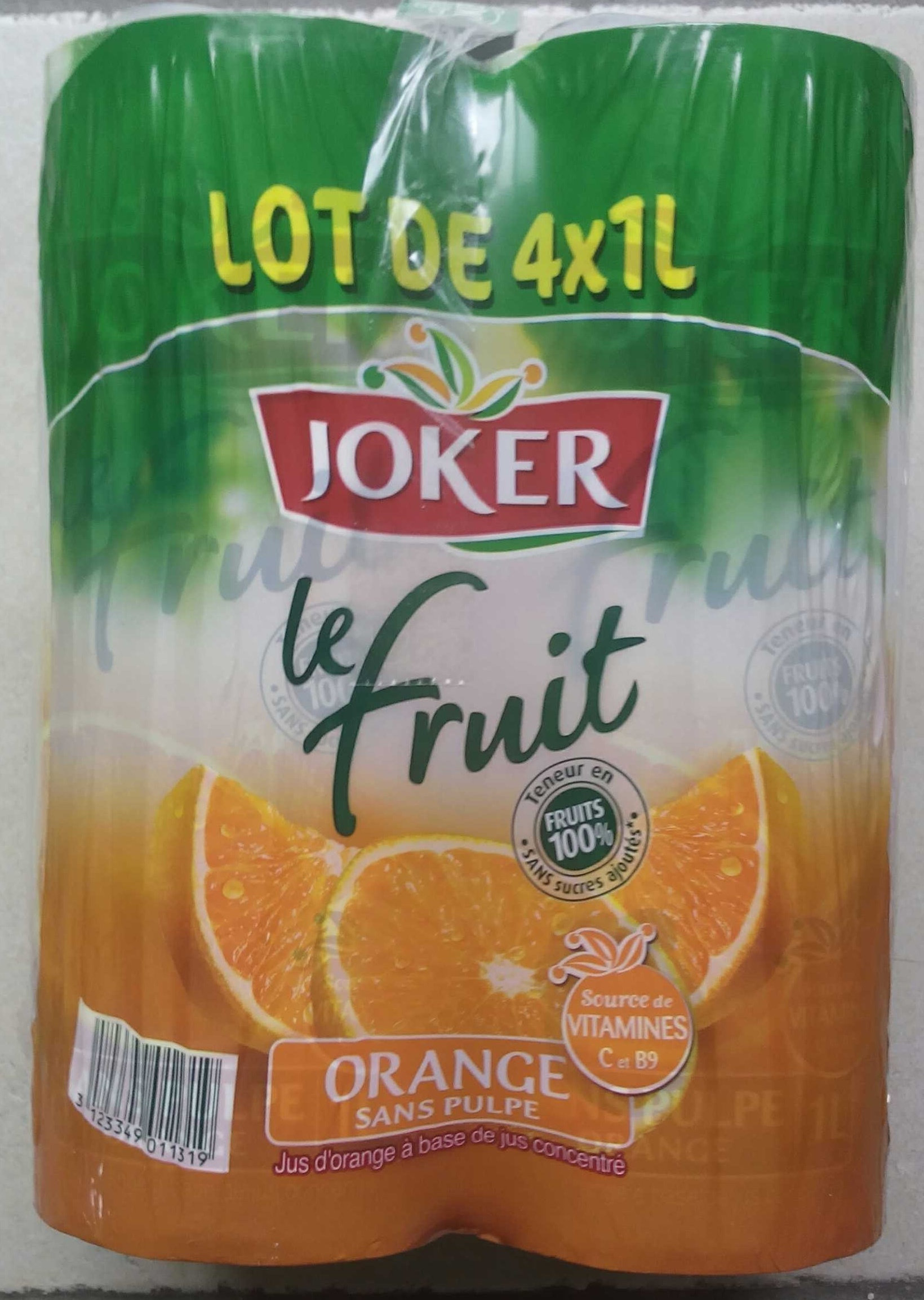 Le Fruit Orange sans pulpe - Product - fr