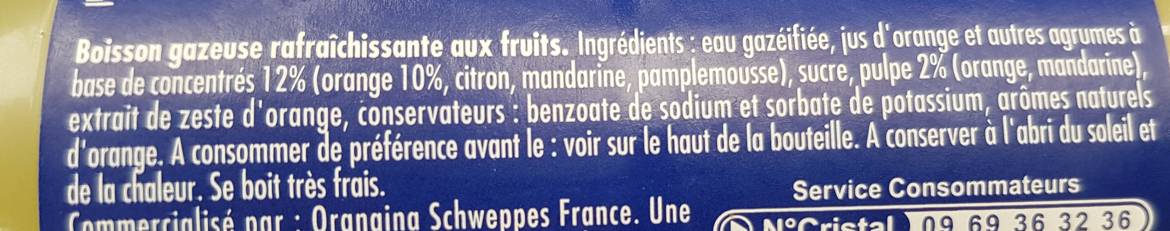 Orangina - Ingredients - fr