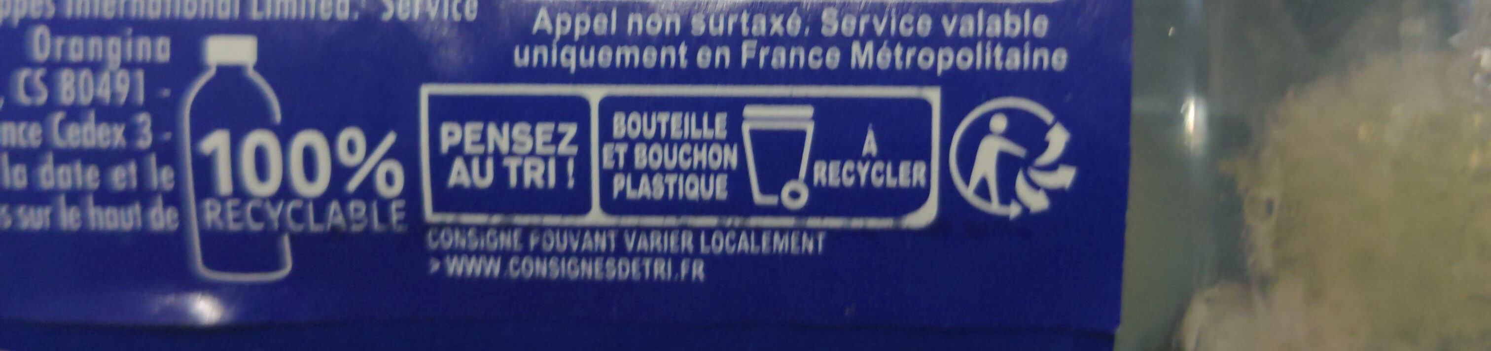 Orangina - Recycling instructions and/or packaging information - fr