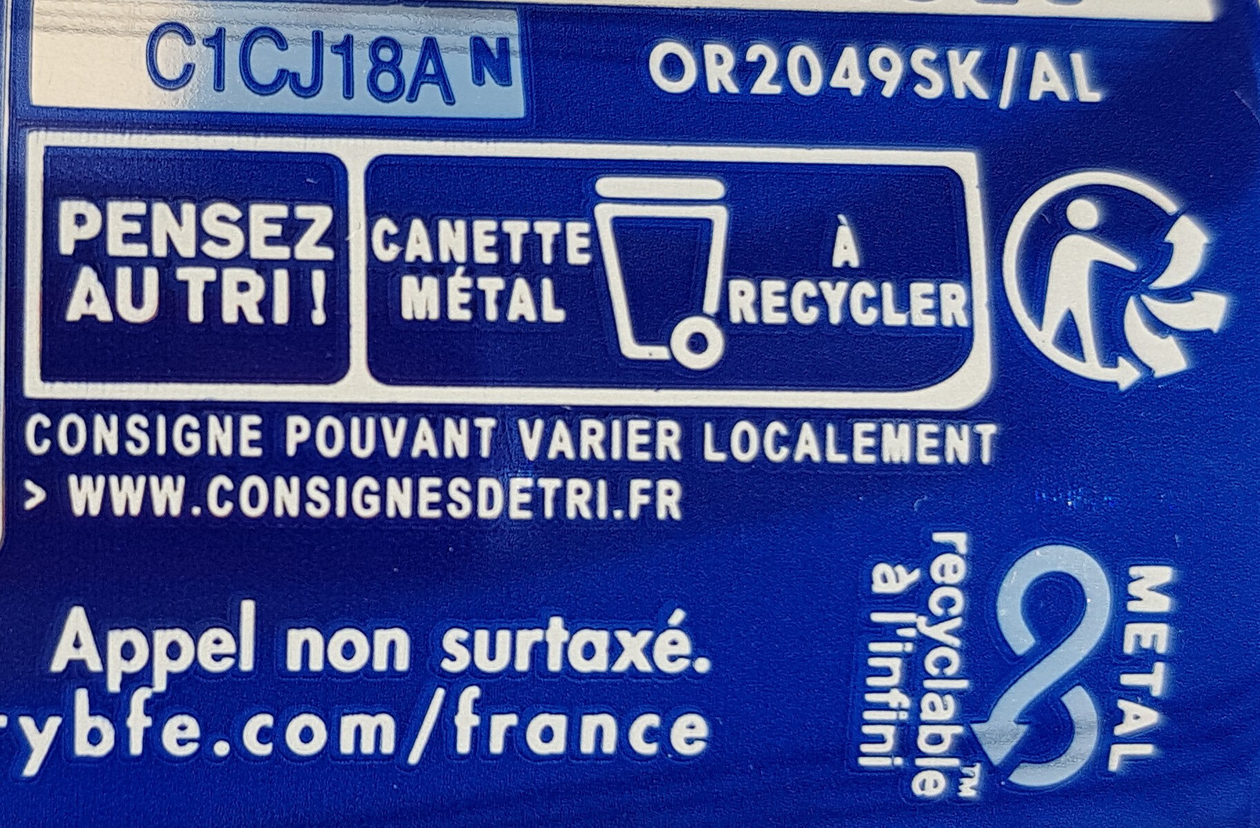 Orangina et sa Pulpe - Recycling instructions and/or packaging information - fr