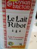 Le lait Ribot - Product