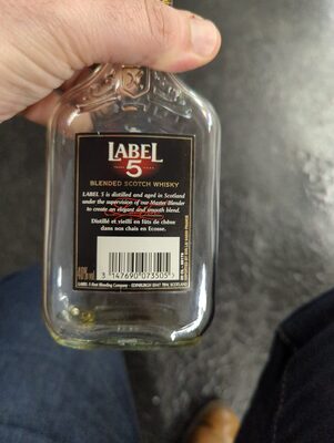 Flask 20Cl Whisky Label 5 - Wiederverwertungsanweisungen und/oder Verpackungsinformationen - fr