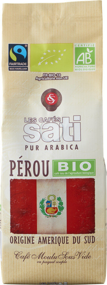 Café Sati Pérou bio équitable moulu 250g - Produit