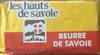 Beurre de Savoie - Προϊόν