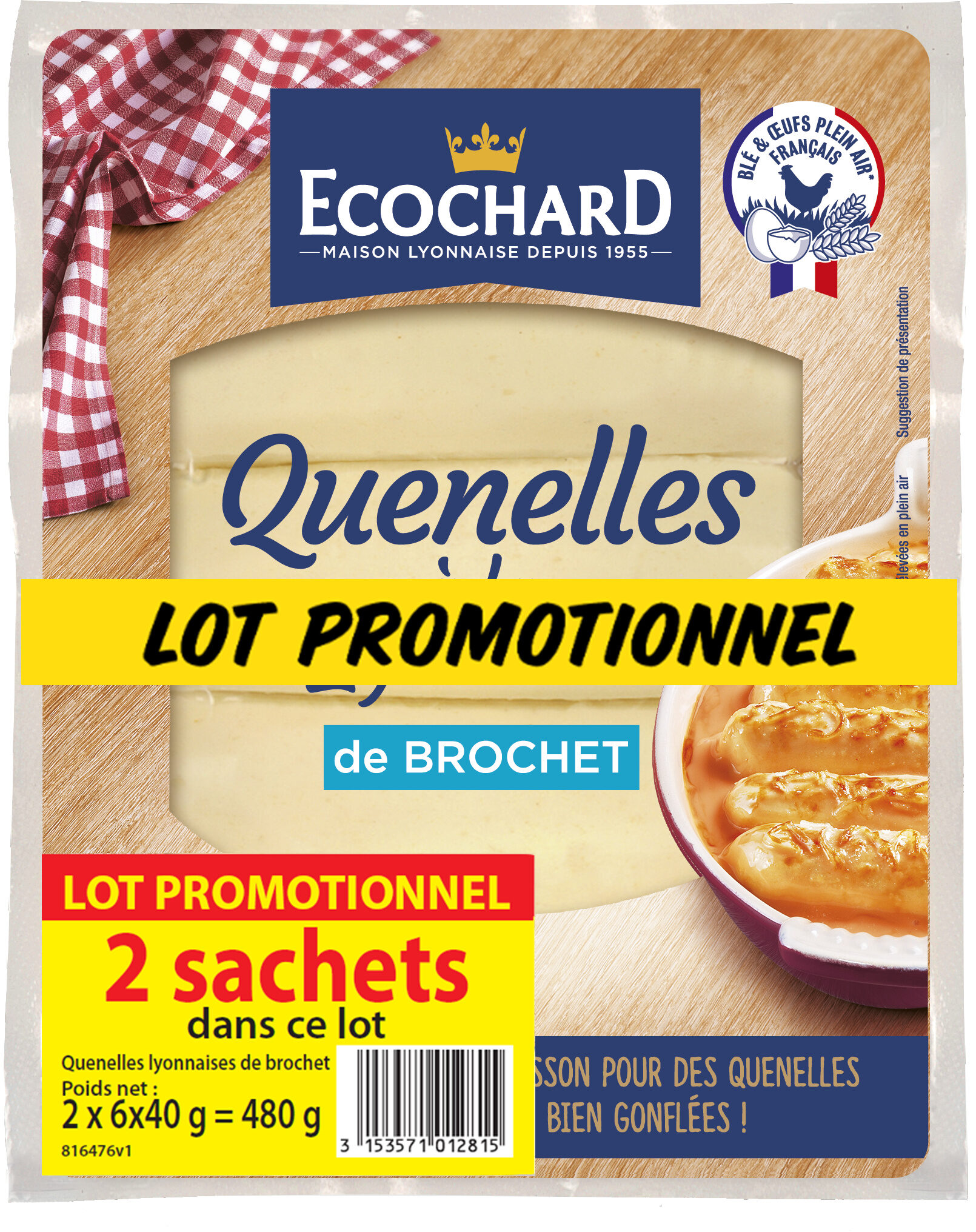 Lot de 2 Quenelles à la Lyonnaise Brochet - Product - fr