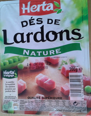 Dés de Lardons, Nature - Produit
