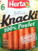 6 Original Knacki, 100 % Poulet - Producto