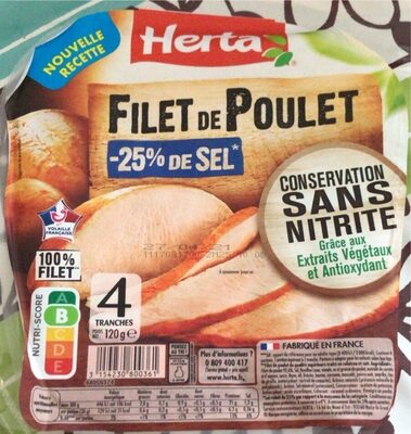 Filet de poulet  -25% de sel - Product - fr
