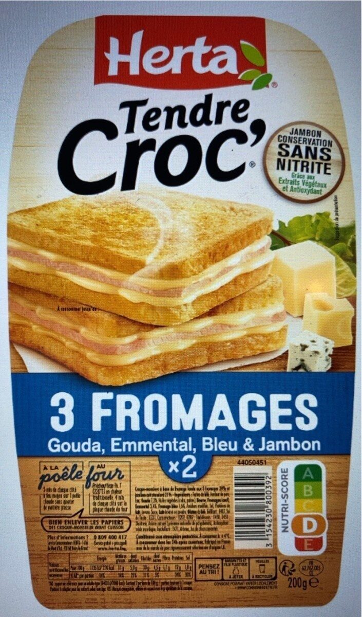 Tendre Croc’ 3 fromages - Product - fr