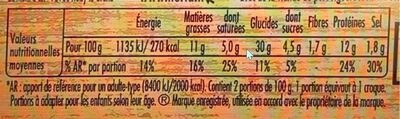 Tendre Croc’ 3 fromages - Nutrition facts - fr