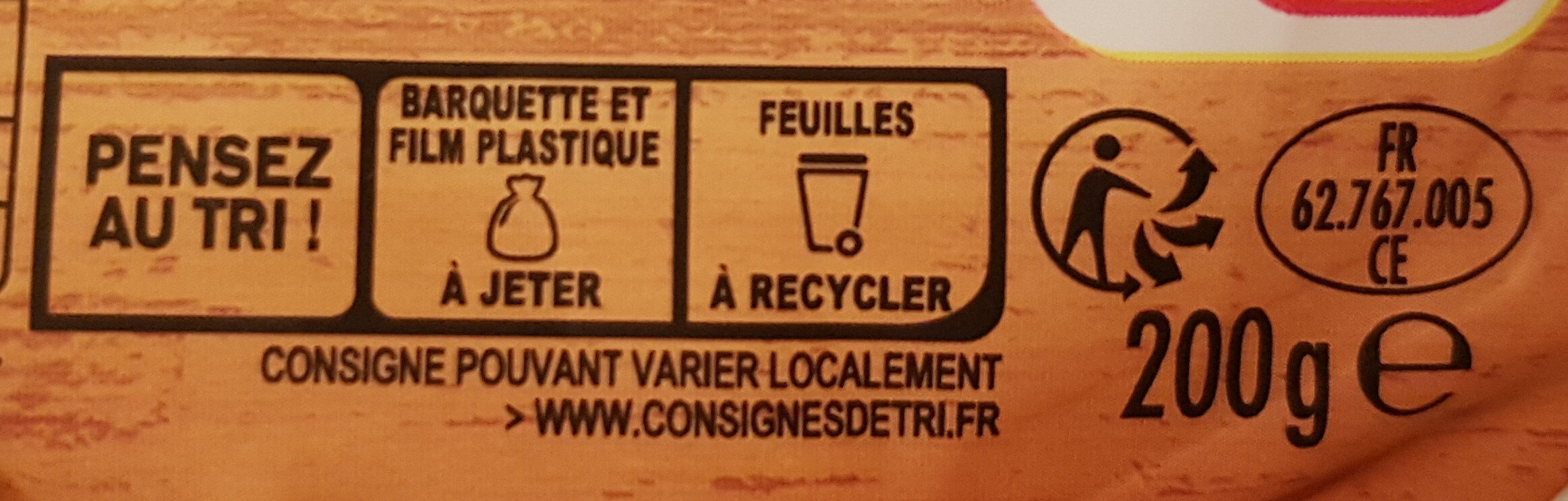 Tendre Croc' Chèvre - Recycling instructions and/or packaging information - fr