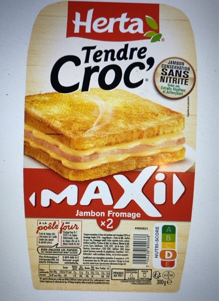 Tendre Croc Maxi Jambon Fromage - Product - fr