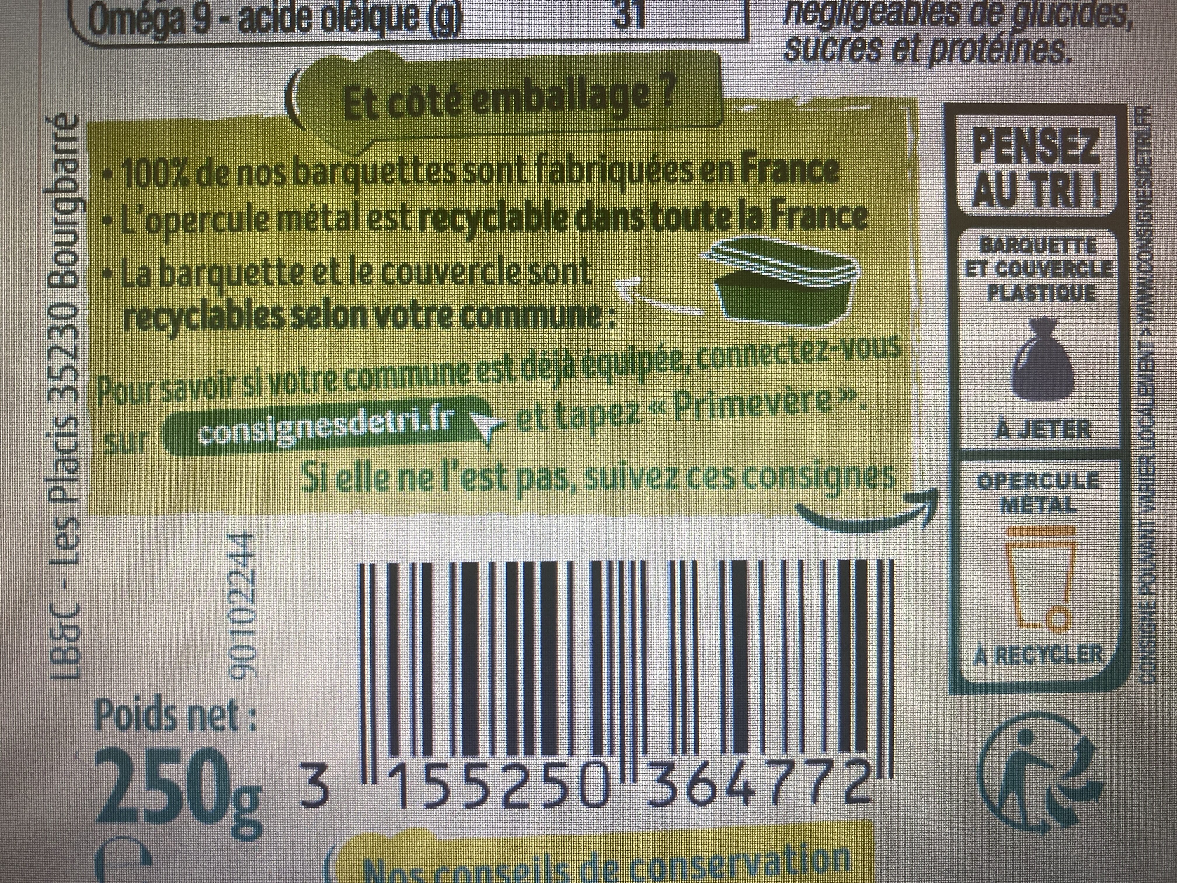 Primevère Tartine & Cuisson - Recycling instructions and/or packaging information - fr